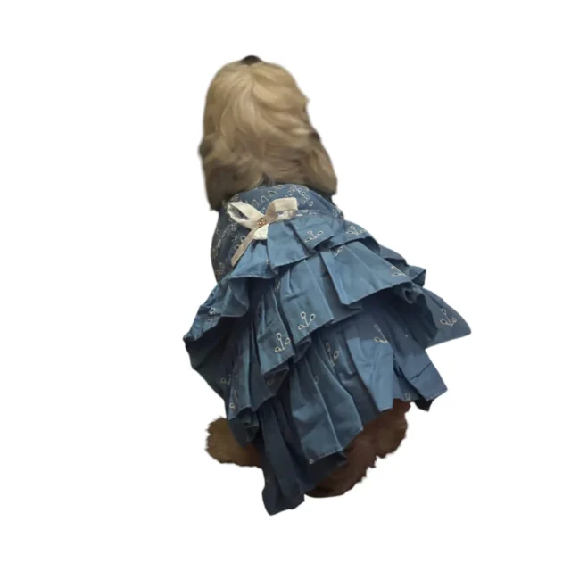Furrfab Elegant Blue Female Dog Frock - Image 2