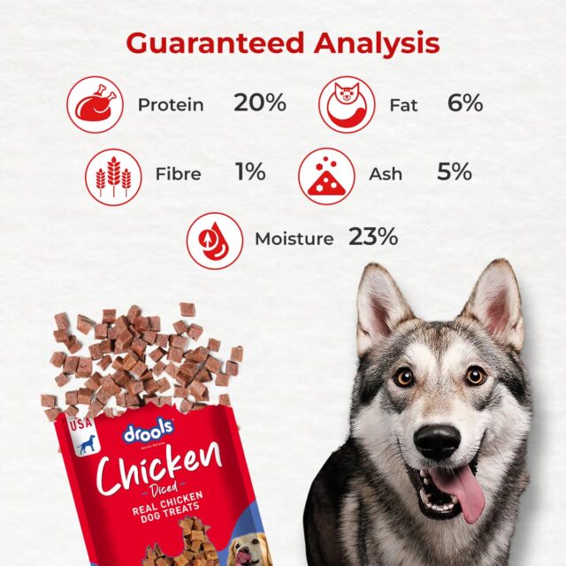 Drools Chicken Diced Dog Treats,70 Gm Pack | Rich in Protein, No Artificial Preservatives | Best for Training & Bonding | for Puppy & Adult | Formulated in USA | Premium Treats | - Image 7