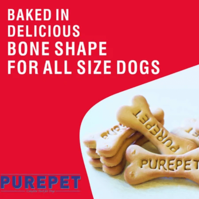 Purepet Dog Treats Biscuits Chicken Flavour 800g - Jar - Image 4