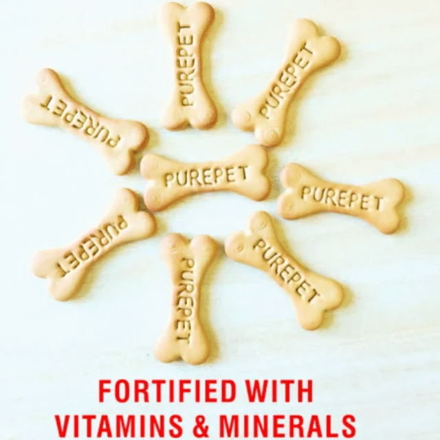 Purepet Dog Treats Biscuits 100% Veg 800g - Jar - Image 2
