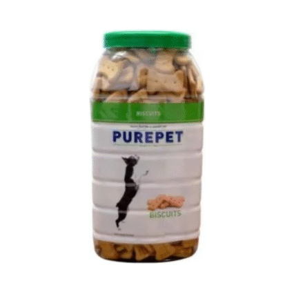 Purepet Dog Treats Biscuits 100% Veg 800g - Jar